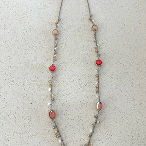 Banana Republic 35"  Elegant Multi-Color Beaded Necklace